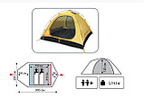 Палатка экспедиционная Tramp MOUNTAIN 2-местная Green, арт TRT-22g (300х220х120), фото 2