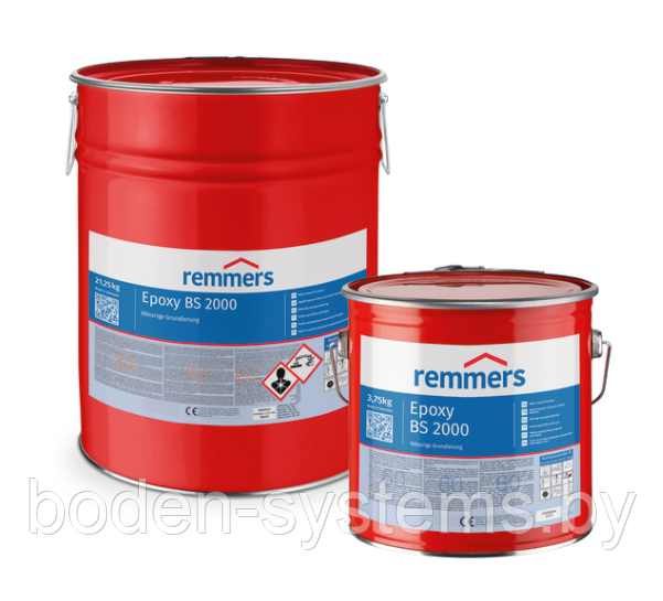 Remmers Epoxy BS 2000 (5 кг), RAL 7001 - цветная водоэмульгируемая эпоксидная смола для грунтования
