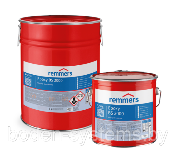 Remmers Epoxy BS 2000 (10 кг), RAL 7001 - цветная водоэмульгируемая эпоксидная грунтовка