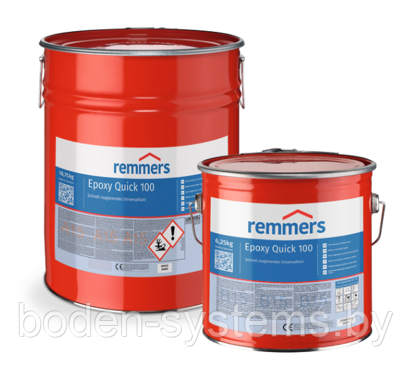 Remmers Epoxy Quick 100 (10 кг) - быстрореагирующая прозрачная эпоксидная смола, не содержит растворителей
