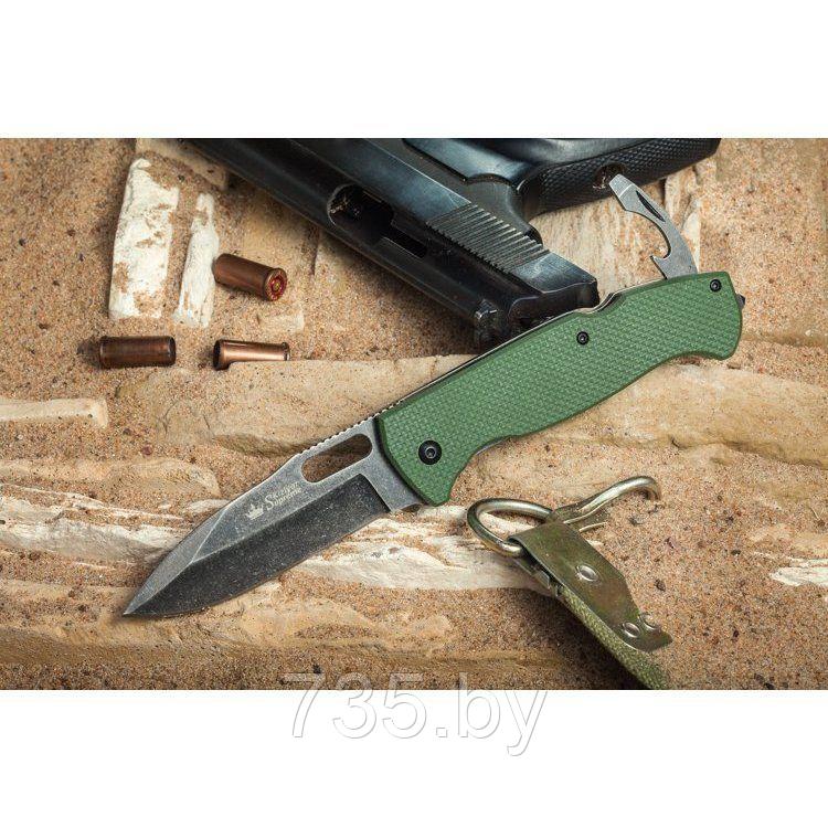 Нож складной Ute 440C SW, зеленый - фото 1 - id-p175825086
