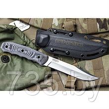 Нож Enzo AUS-8 SW (Stonewash, G-10, ножны кайдекс)