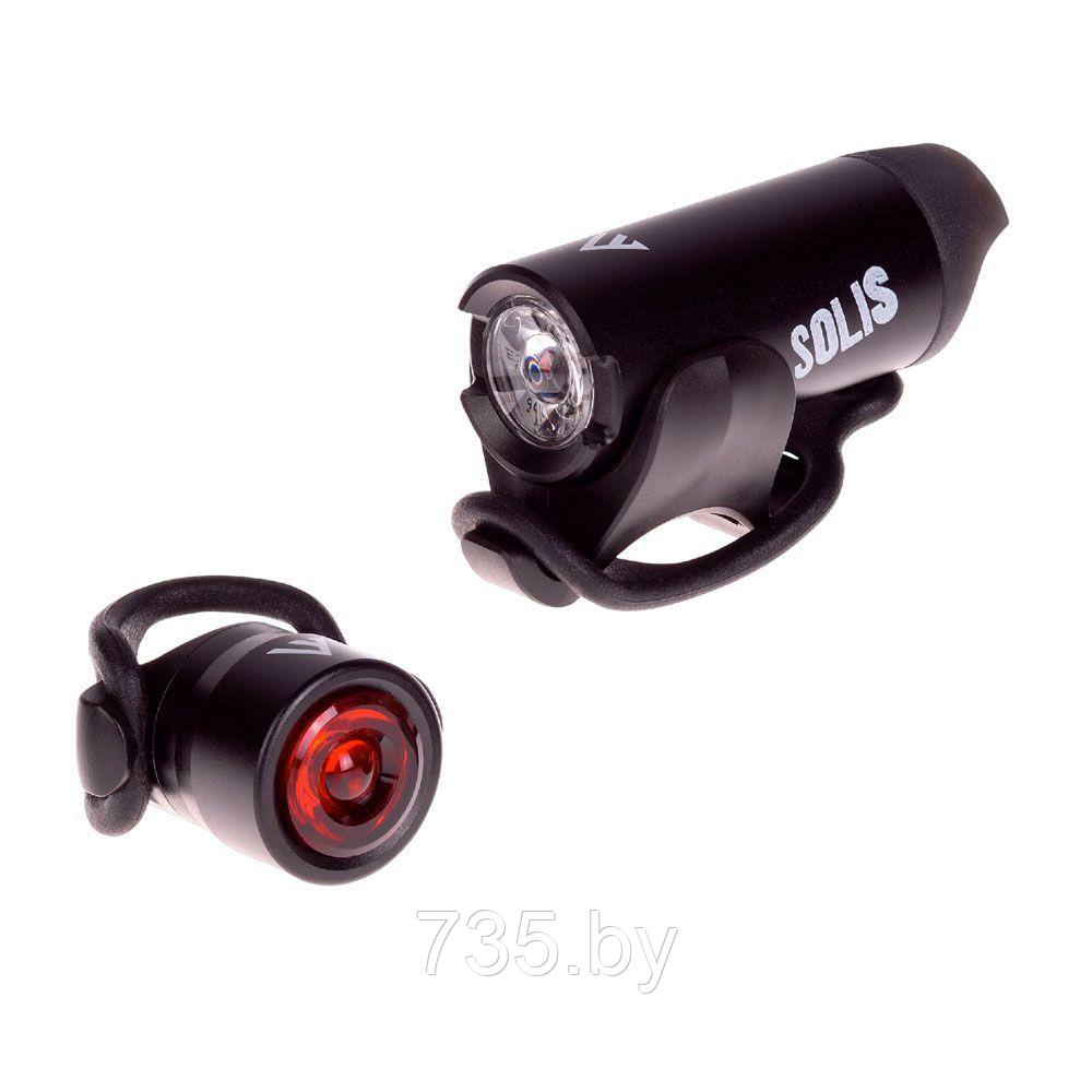 Комплект велосипедных фонарей Mactronic Solis ABS0011 - фото 1 - id-p175825259