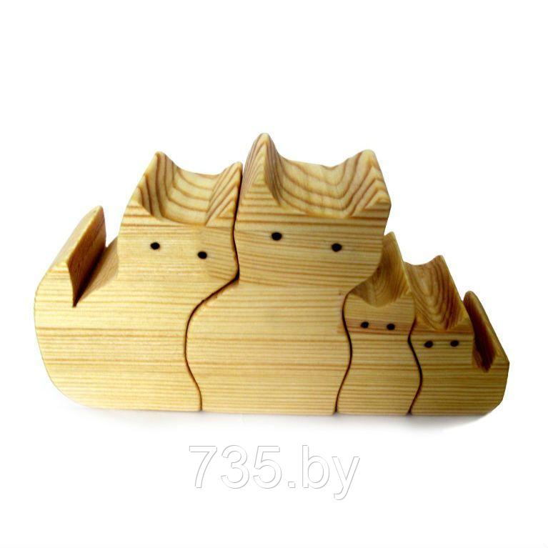 Игрушка деревянно - металлическая "Котики" - фото 1 - id-p175825274