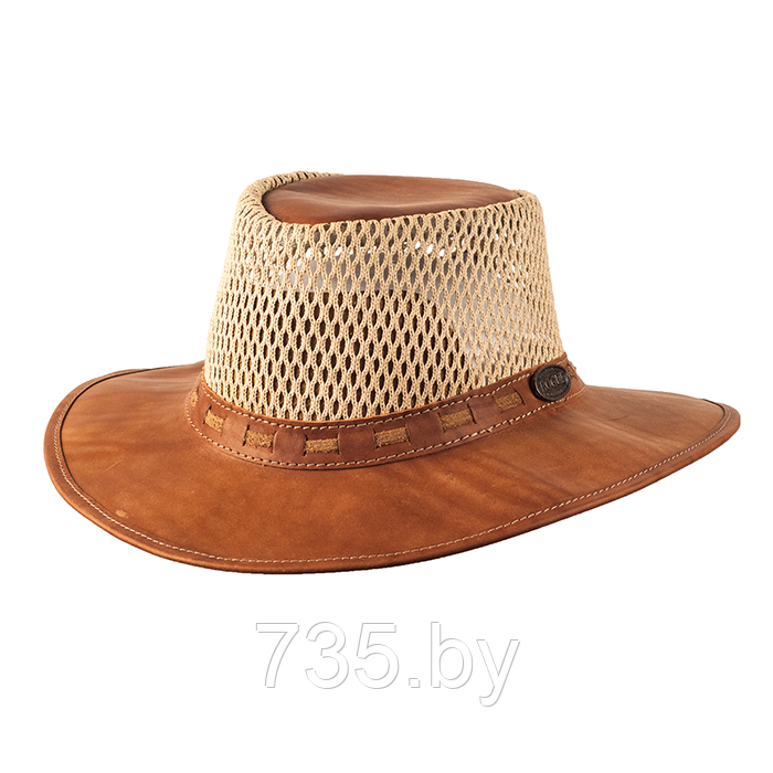 Шляпа кожаная Breezy Tan. 302T - фото 1 - id-p175825319