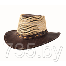 Шляпа кожаная Breezy Oxblood, 302X