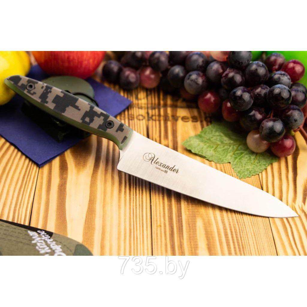 Нож кухонный Alexander M Pro N690 Camo - фото 1 - id-p175825326