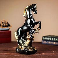Сувенир "Конь на дыбах", чёрный, 38 см