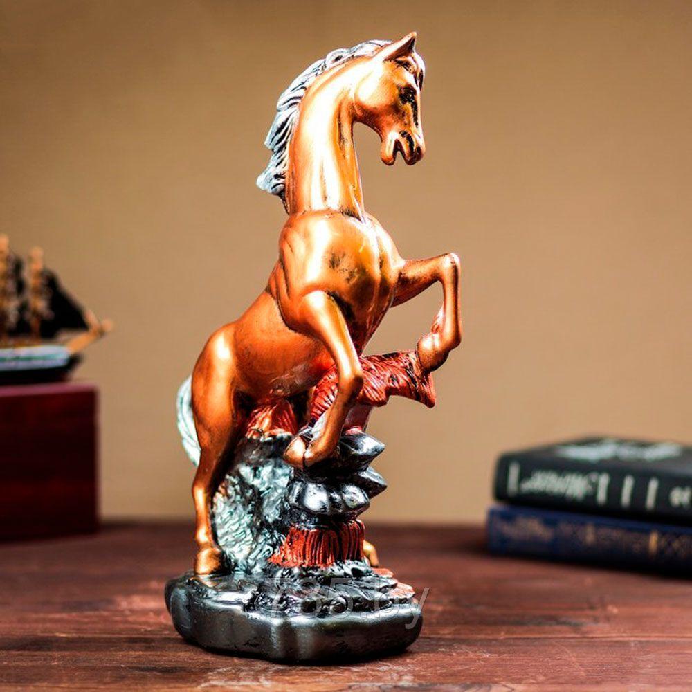 Сувенир "Конь на дыбах" бронзовый, 38 см