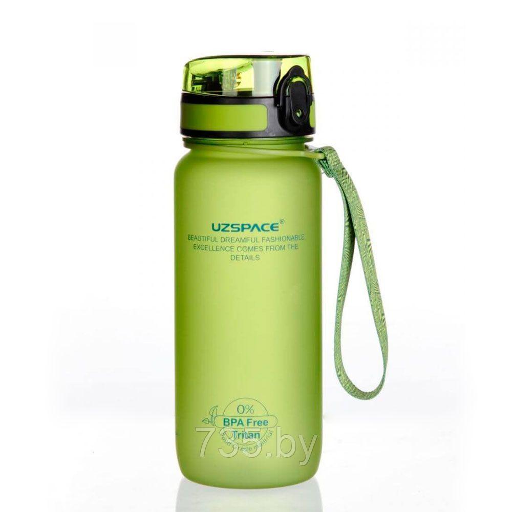 Бутылка для воды UZSpace Colorful Frosted 650мл, зеленый - фото 1 - id-p175825377