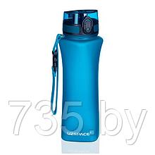 Бутылка для воды UZSpace One Touch Matte 700мл, голубой