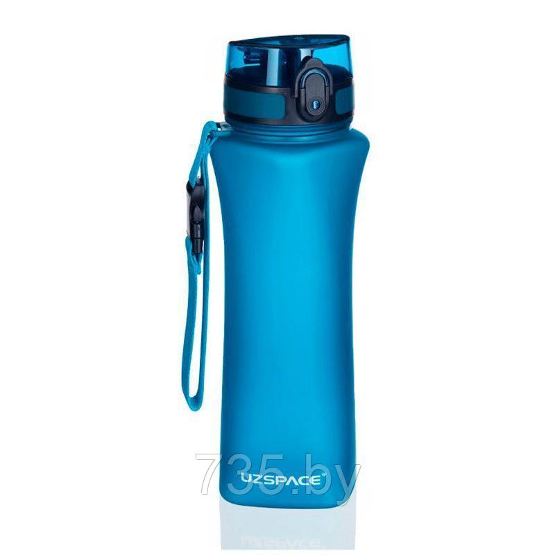 Бутылка для воды UZSpace One Touch Matte 700мл, голубой - фото 1 - id-p175825378