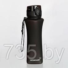 Бутылка для воды UZSpace One Touch Matte 500мл, черный