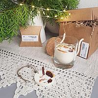 Подарочный набор "Глинтвейн" Соевая аромасвеча & Флорентийское саше