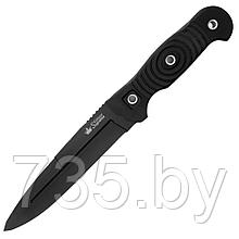 Нож Legion AUS-8 ВТ (Черный, черная рукоять, черные ножны)