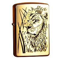 Зажигалка ZIPPO Proud Lion 204B PL с покрытием Brushed Brass