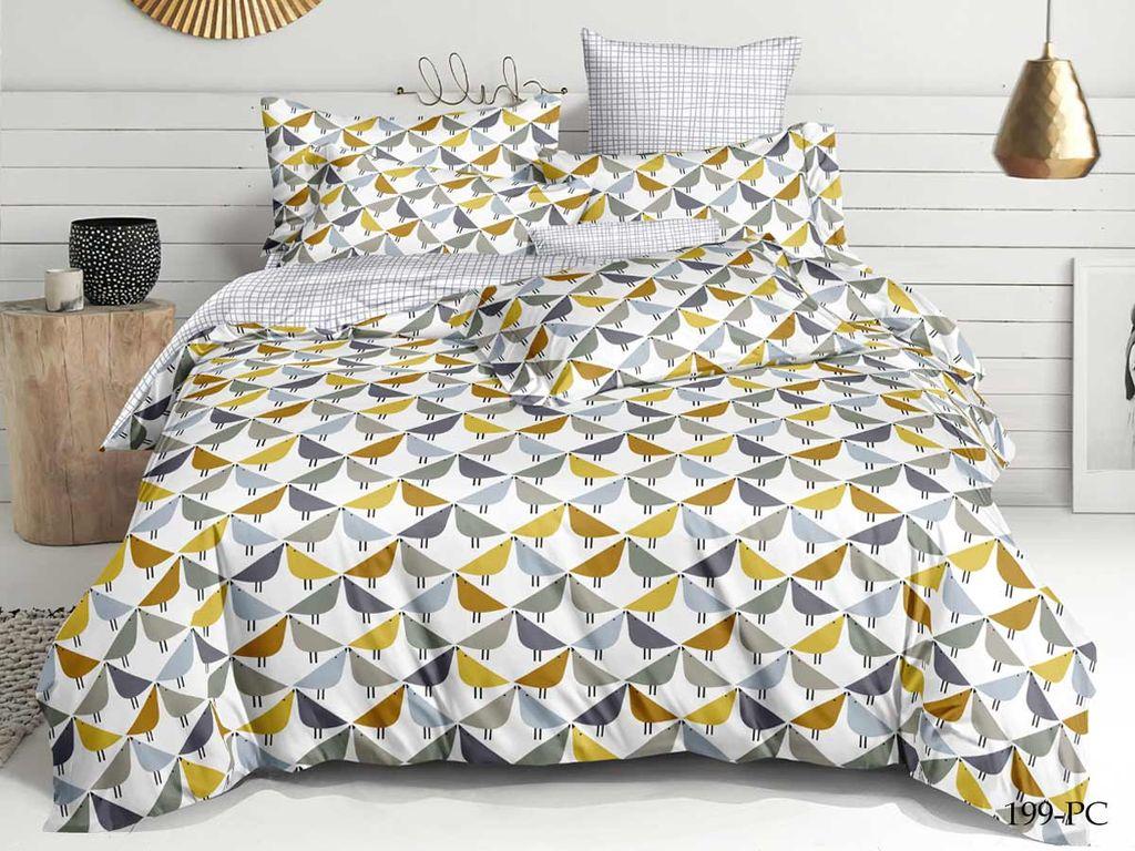Постельное белье поплин Cleo "Pure cotton" 1,5 сп. 15/199-PC