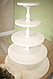 Подставка для торта и капкейков пятиярусная с балясинами между ярусами. Ярусы 20, 25, 35, 45, 55см. Разборная., фото 3