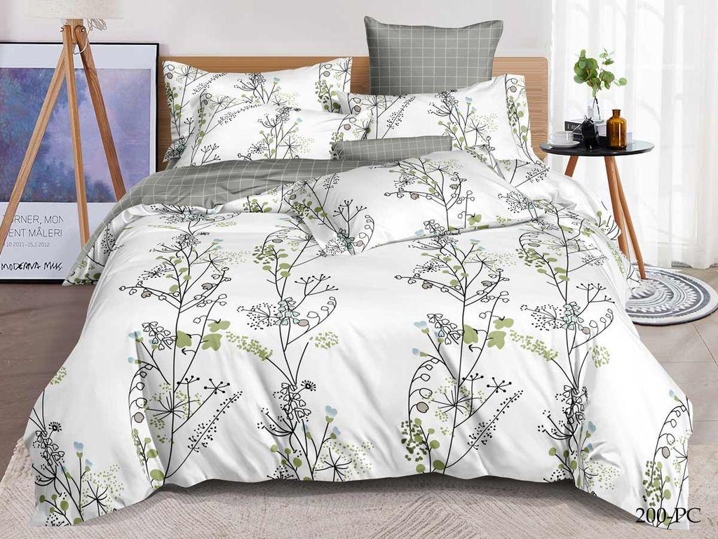 Постельное белье поплин Cleo "Pure cotton" 1,5 сп. 15/200-PC
