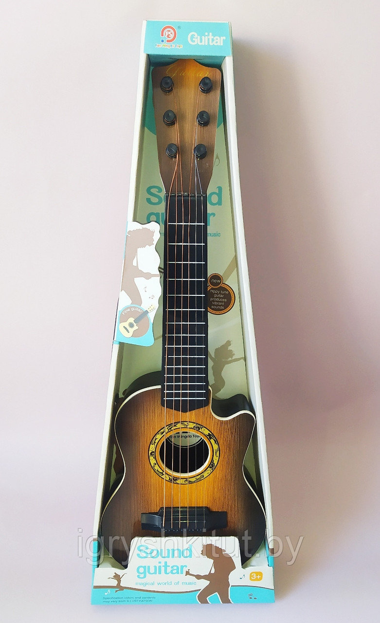Детская гитара, 3 цвета, высота гитары 55 см, арт.898-28TA-TB-TC - фото 2 - id-p110563189