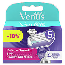 Gillette Venus Swirl Deluxe Smooth 4 шт. Женские сменные кассеты / лезвия для бритья
