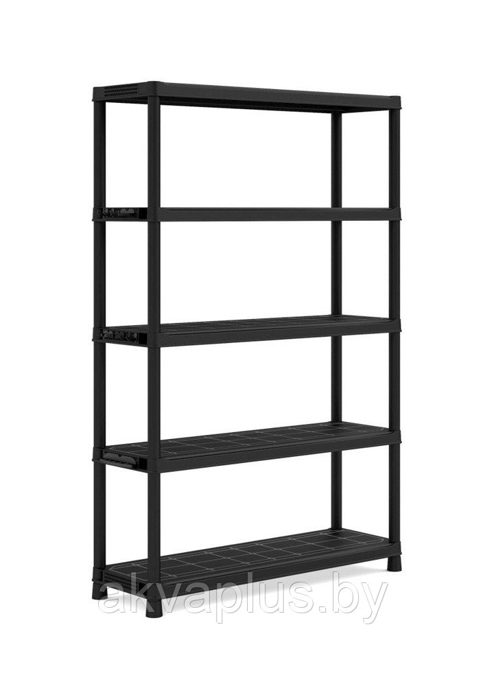 Стеллаж пластиковый  Kis Plus Shelf 120/5 черный