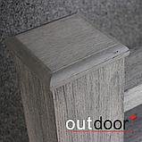 Ограждение из ДПК Outdoor "Кантри" 1000*1000 мм. 3D STORM GREY, фото 2