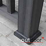 Ограждение из ДПК Outdoor "Классик плюс" 1000*1000 мм. 3D STORM BLACK, фото 4