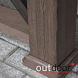 Ограждение из ДПК Outdoor "Кантри плюс" 1000*1500 мм. 3D STORM BROWN, фото 5