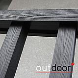 Ограждение из ДПК Outdoor "Классик плюс" 1000*1500 мм. 3D STORM BLACK, фото 3