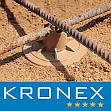 Фиксатор стойка на песчаные грунты усиленная KRONEX "ФС-40" 35/40 мм., арм. 4-28 мм. (упак. 20 шт), фото 2