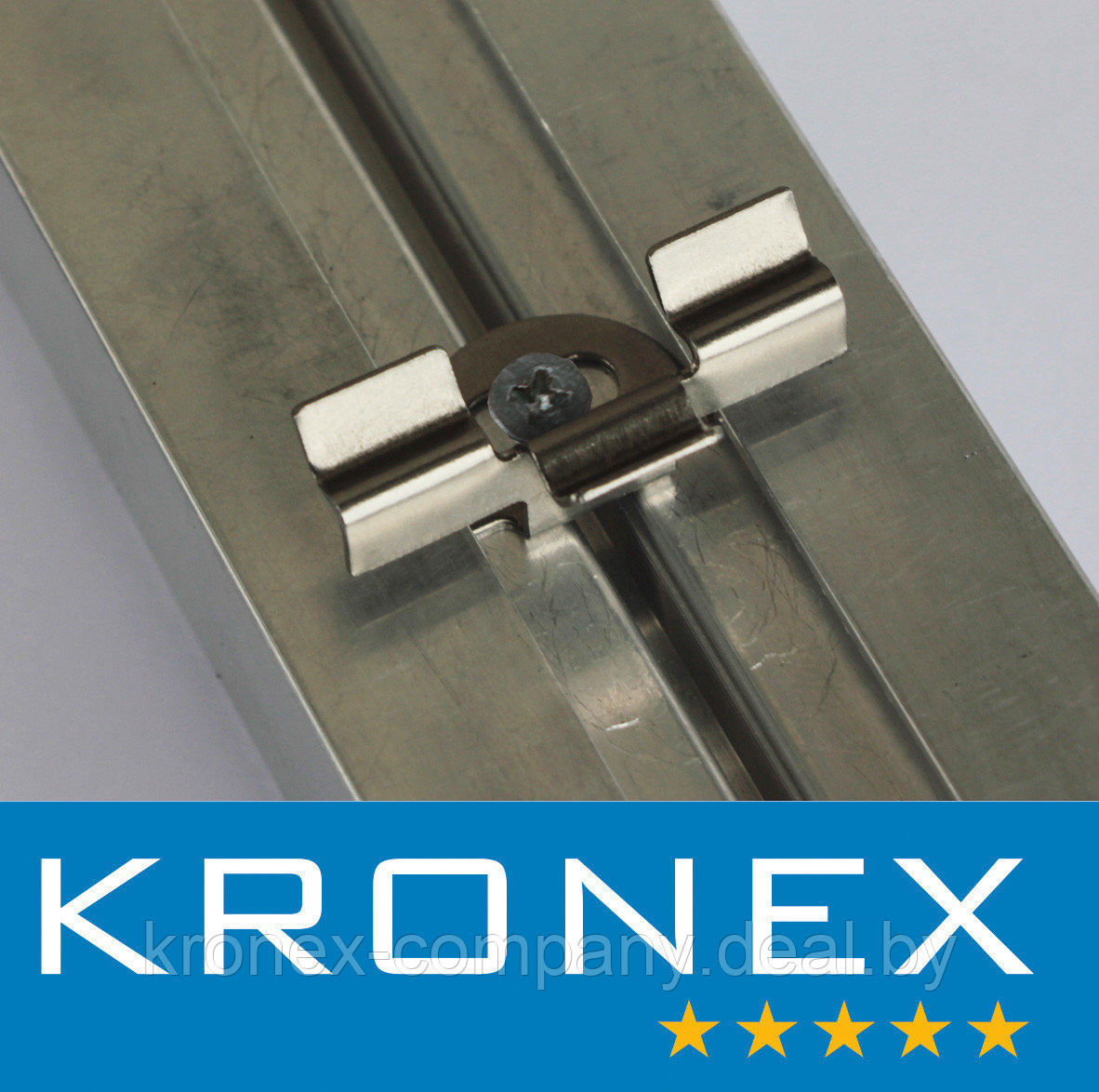 Крепеж промежуточный № 9, сталь, KRONEX (для алюм.лаги KRONEX, FIXAR) (упак/100шт) - фото 2 - id-p111139099