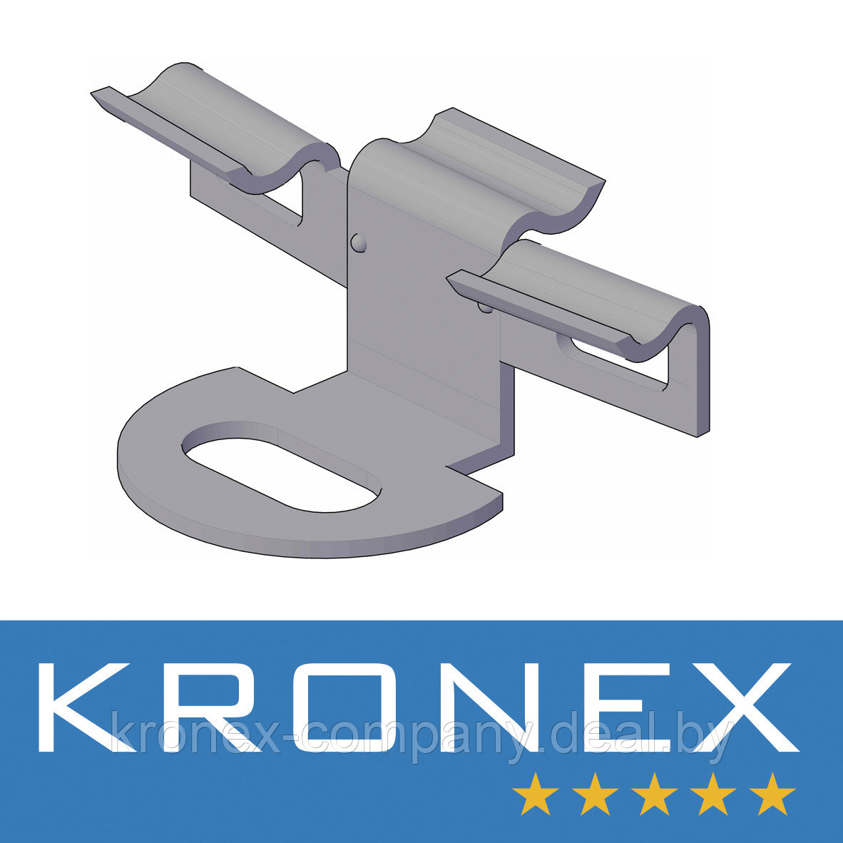 Крепеж промежуточный KRONEX № 9 для алюмин. лаги KRONEX (упак/100 шт) - фото 2 - id-p144933496
