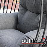 Подвесное кресло "кокон" из ротанга OUTDOOR Самуи, черное, фото 8