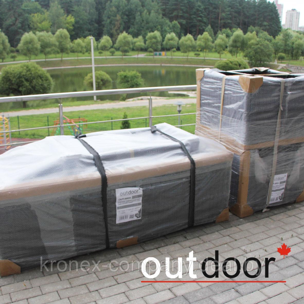 Комплект мебели из ротанга OUTDOOR Флорида (3-местный диван, 2 кресла, стол), у/п, светлый микс - фото 6 - id-p122942048