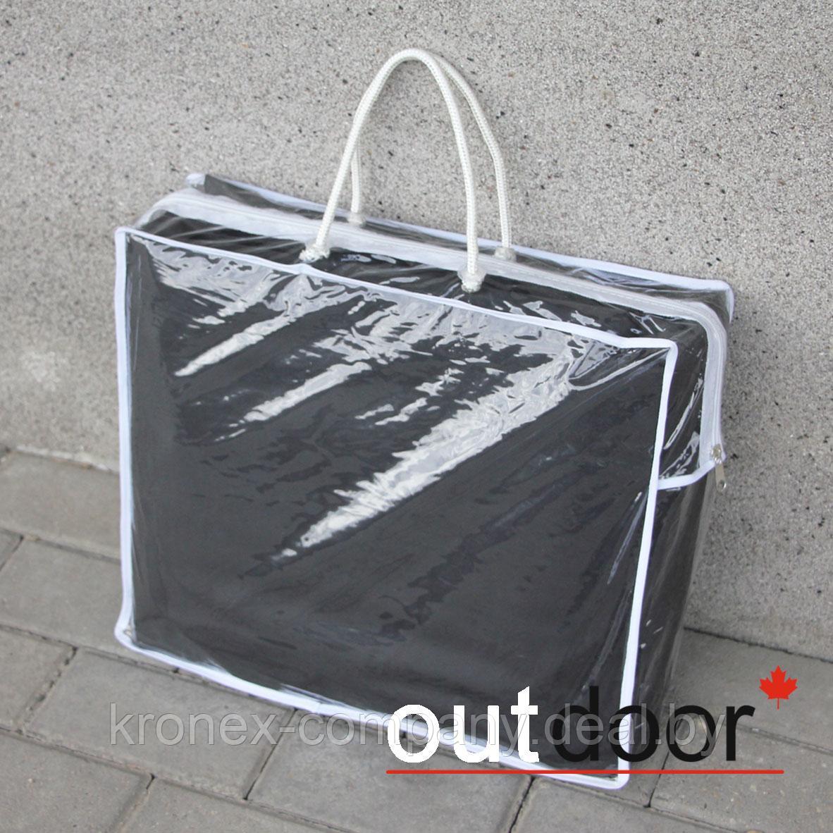 Комплект мебели из ротанга OUTDOOR Флорида (3-местный диван, 2 кресла, стол), узкое плетение, графит - фото 3 - id-p122942049