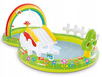 Детский надувной бассейн с горкой Intex "Мой Сад" 290х180х104 см, арт. 57154, фото 1
