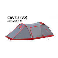 Палатка экспедиционная Tramp Cave 3-х местная, арт TRT-21 (490х220х130)