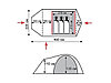 Палатка экспедиционная Tramp CAVE 3-местная (V2) Green, арт TRT-21g (490х220х130), фото 3