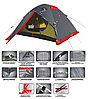 Палатка экспедиционная Tramp MOUNTAIN 2-местная, арт. TRT-22 (300х220х120), фото 7