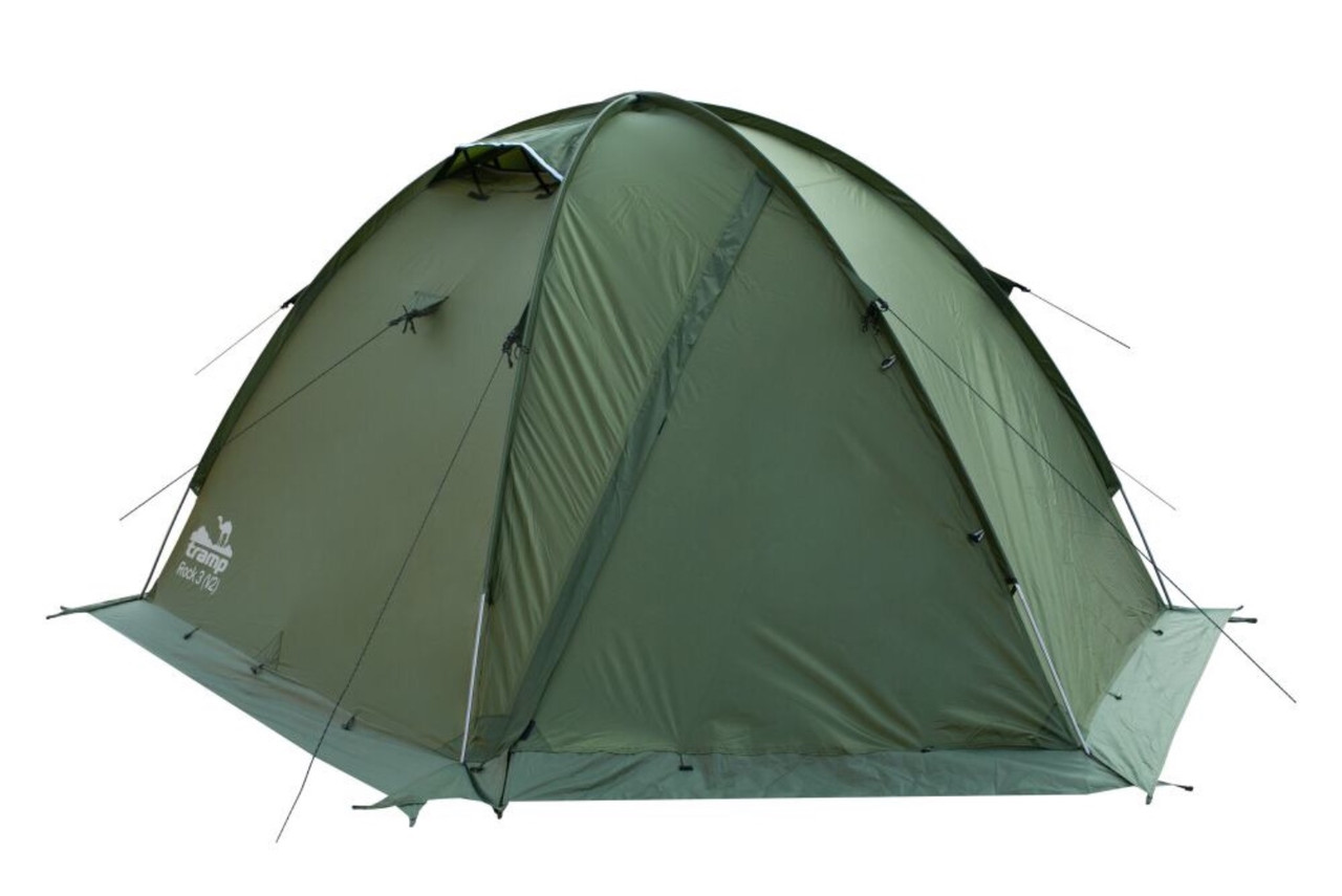 Палатка экспедиционная Tramp ROCK 4-местная, Green, арт. TRT-29g (400х220х140) - фото 7 - id-p175842221