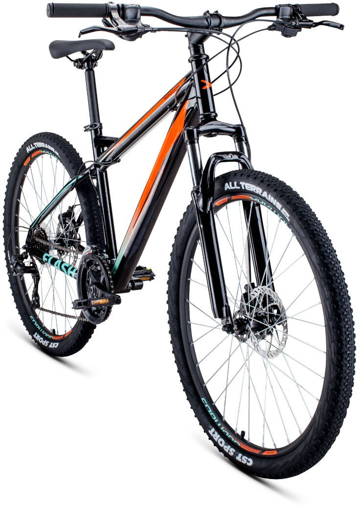 Горный велосипед хардтейл Forward FLASH 26 2.0 disc (17 quot; рост) черный/оранжевый 2021 год (RBKW1M16G015) - фото 2 - id-p175842194