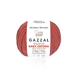 Пряжа Gazzal Baby Cotton XL 3418 красный