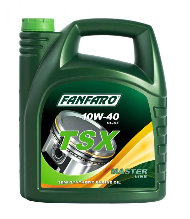 Масло моторное Fanfaro TSX SAE 10W40 API SL/CF полусинтетика, 5л