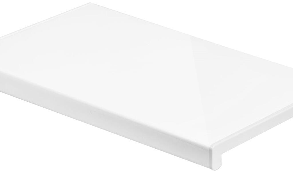 Пластиковый подоконник ПВХ цвет белый глянцевый серия Подоконники Crystallit Кристаллит - фото 3 - id-p71364282