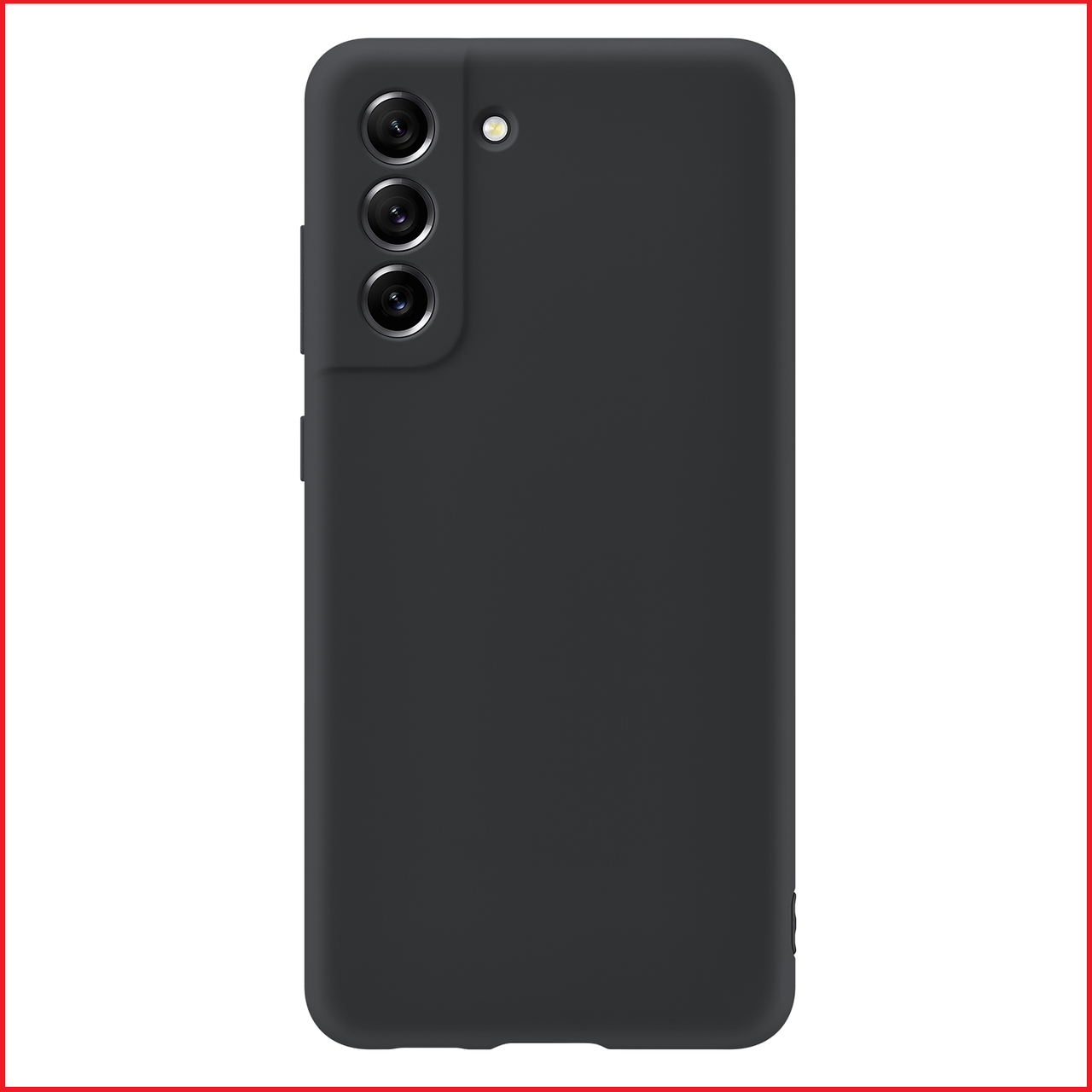 Чехол-накладка для Samsung Galaxy S21 FE SM-G990 (силикон) черный с защитой камеры
