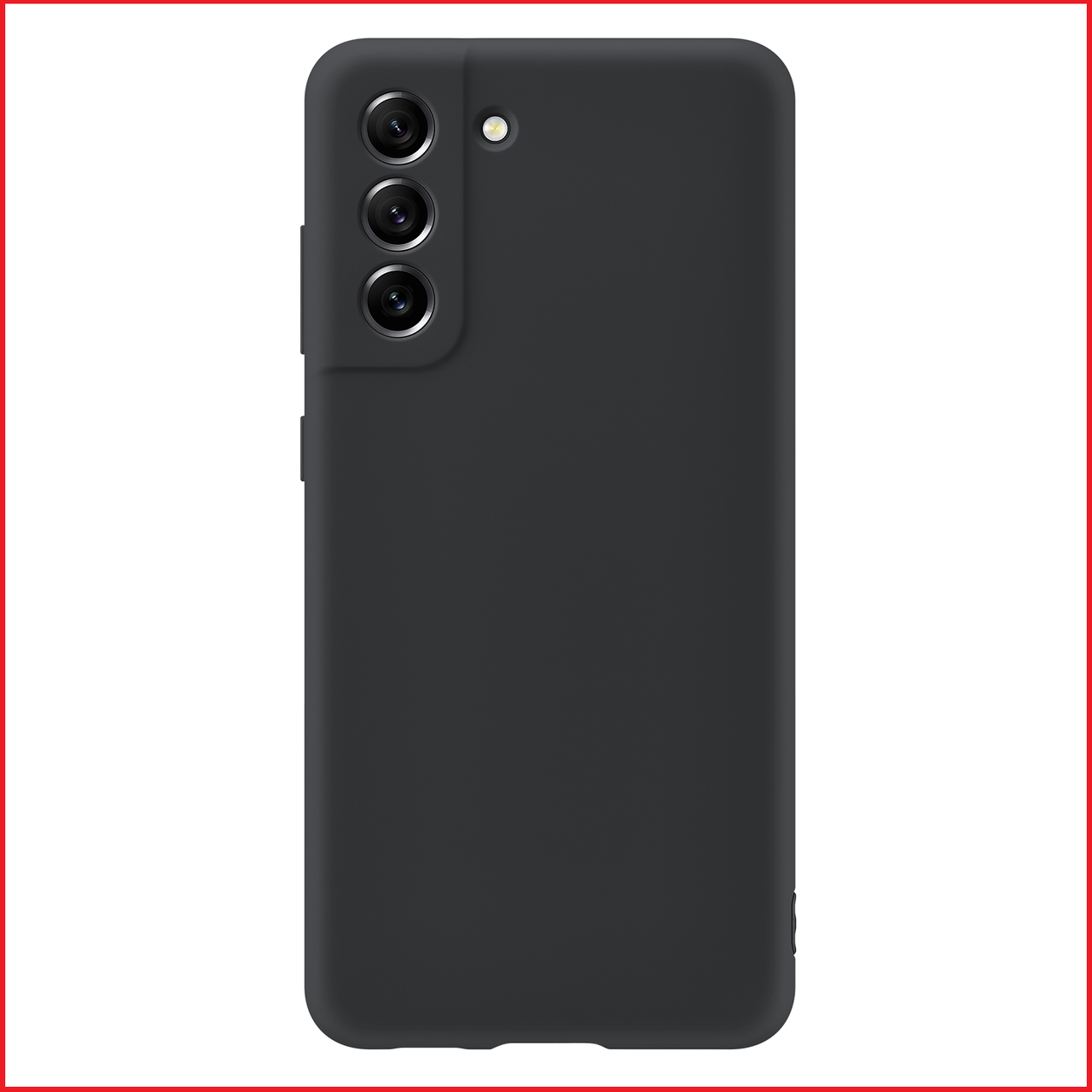 Чехол-накладка для Samsung Galaxy S21 FE SM-G990 (силикон) черный с защитой камеры - фото 1 - id-p175880673