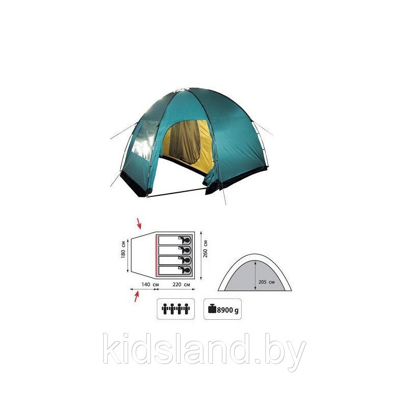 Палатка Кемпинговая Tramp Bell 4 (V2) - фото 2 - id-p175881536