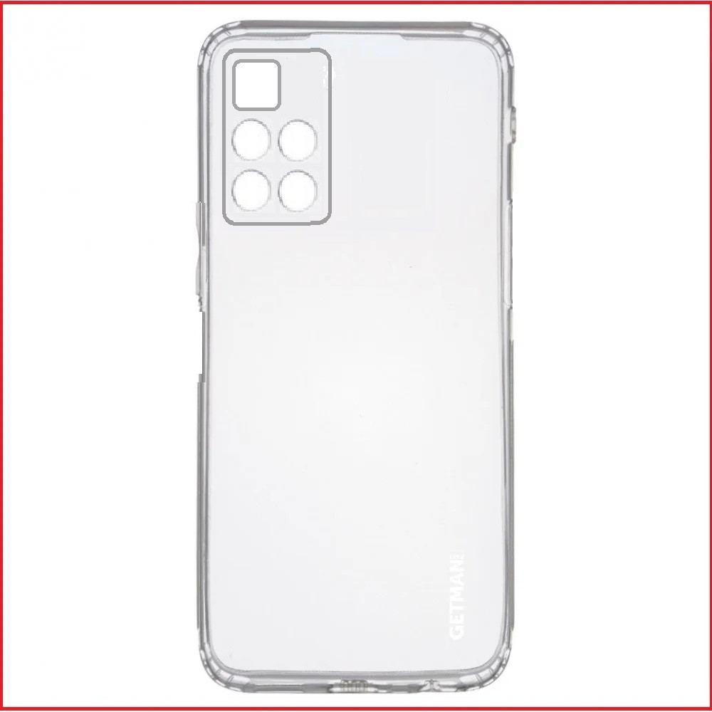 Чехол-накладка для Xiaomi Poco M4 Pro 5G (силикон) прозрачный с защитой камеры - фото 1 - id-p175897663