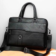 Сумка-портфель мужская Jeep Buluo (чёрный)